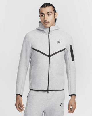 ナイキ テックフリース ジップパーカー 蛍光 ブラック グレー XLサイズ Nike Tech フリースパーカー＆ジョガーセット＊グレー/ブラック